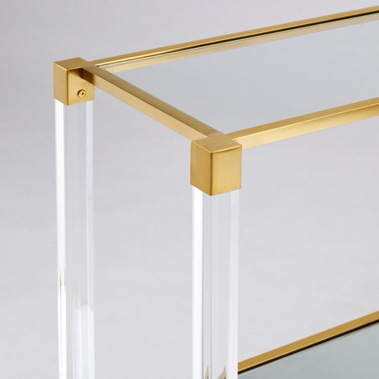 Dudley Gold Console Table - Furniture Depot