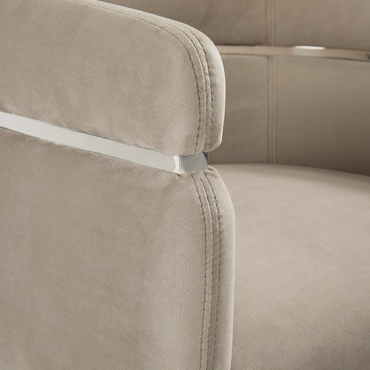 Obi Chair - Cream Velvet - Furniture Depot