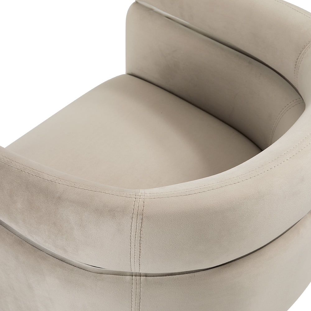 Obi Chair - Cream Velvet - Furniture Depot
