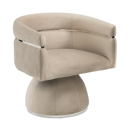 Obi Chair - Cream Velvet - Furniture Depot