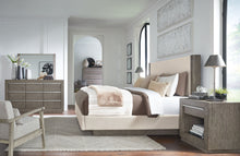 Load image into Gallery viewer, Anibecca Weathered Gray Upholstered Bed - King
