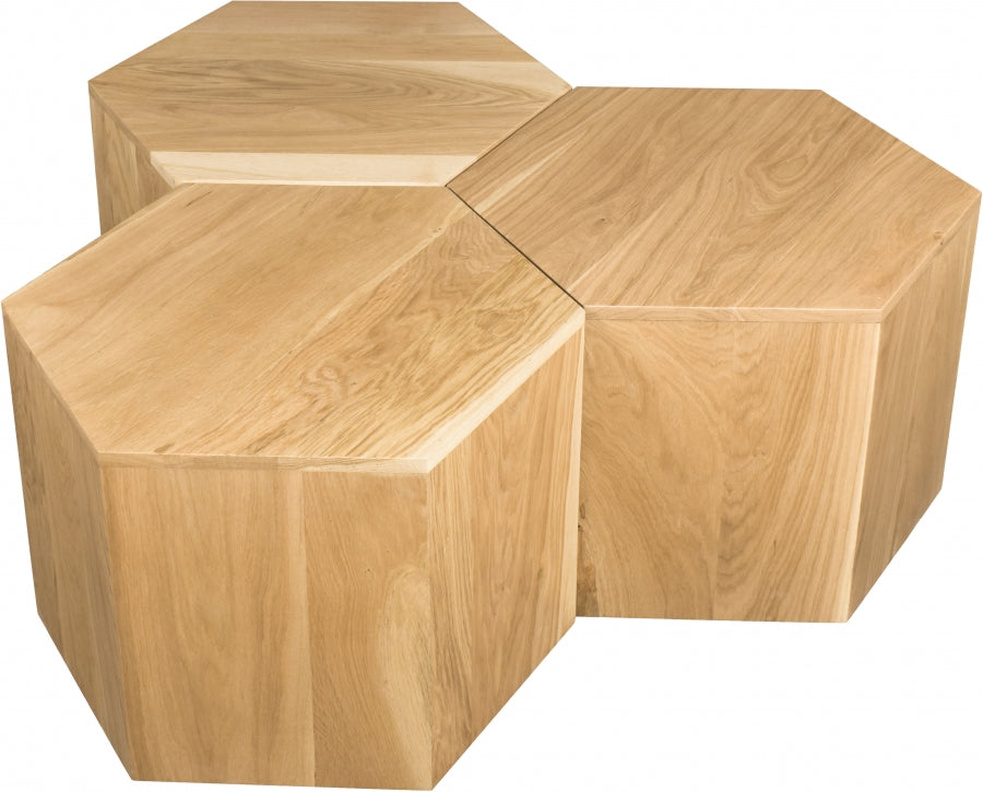 Eternal Natural 3PC Coffee Table - Furniture Depot