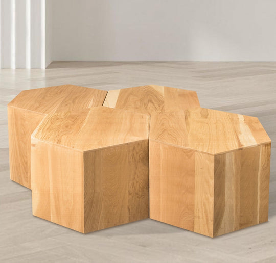Eternal Natural 4PC Coffee Table - Furniture Depot