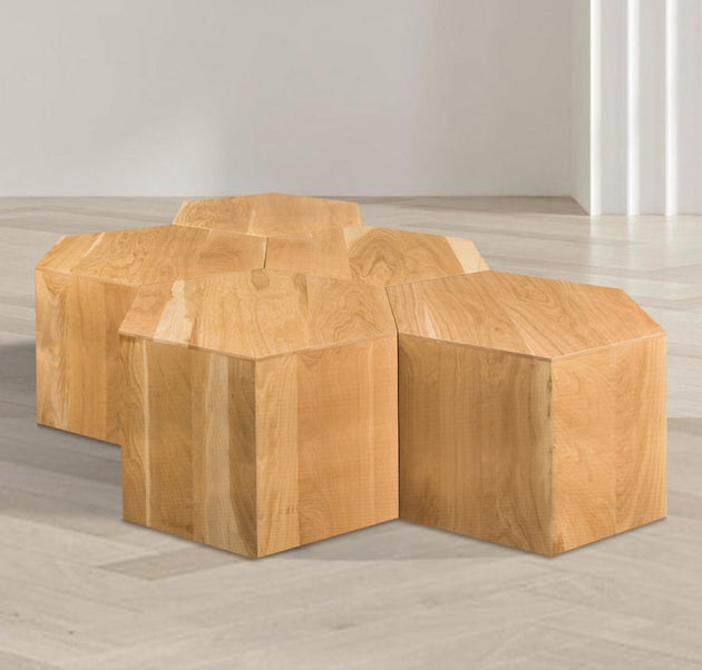 Eternal Natural 5PC Coffee Table - Furniture Depot