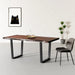 Avenue Live Edge Acacia Dining Table With Black U Legs/Honey Walnut - Furniture Depot