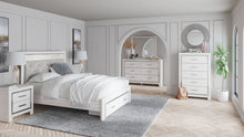Load image into Gallery viewer, Altyra White Queen Panel Bed With Footboard Storage