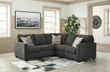 Load image into Gallery viewer, Lucina Charcoal Left Arm Facing Loveseat 2 Pc Sectional
