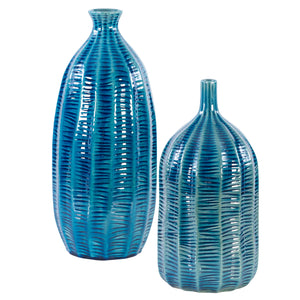 Bixby Vases (Set of 2) Blue