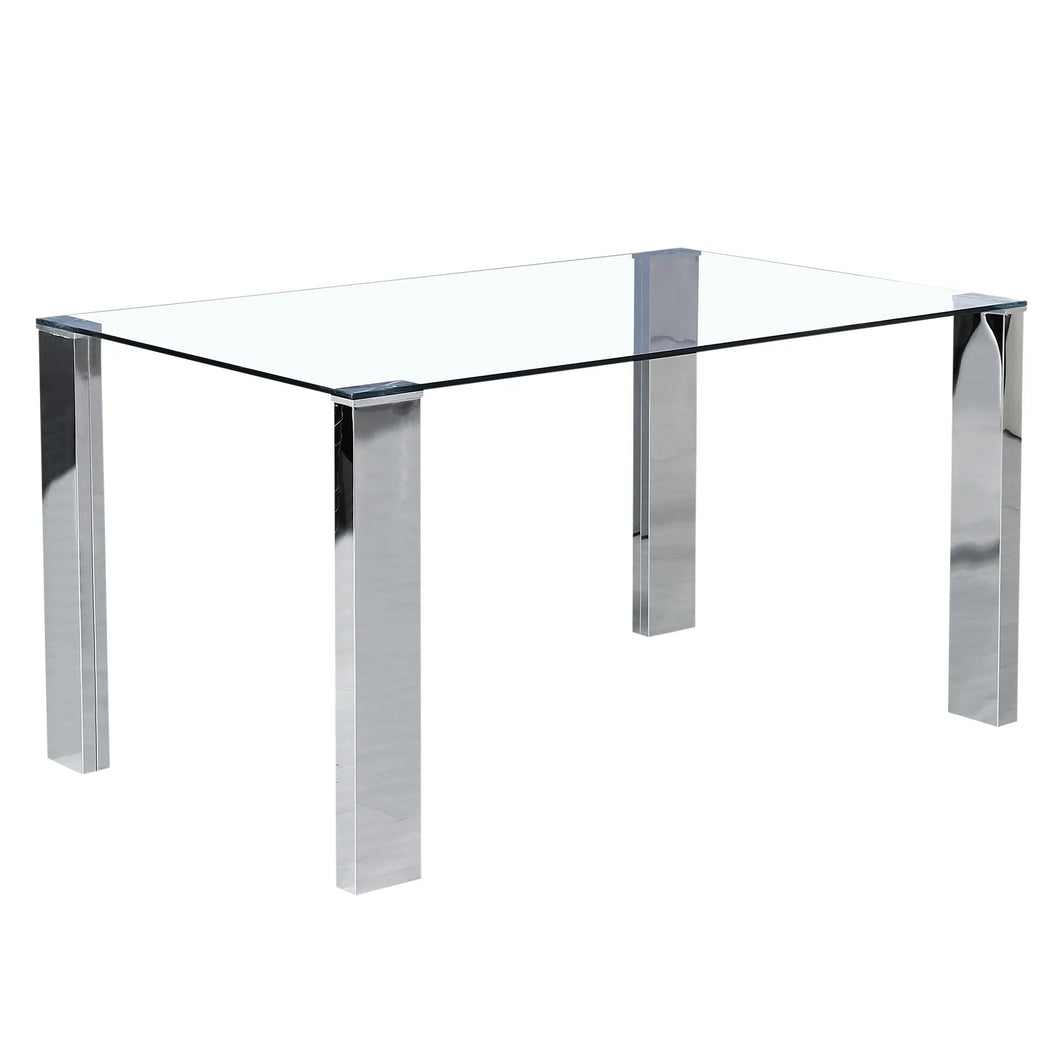 FRANKFURT-DINING TABLE-STAINLESS STEEL - Furniture Depot