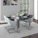 FRANKFURT-DINING TABLE-STAINLESS STEEL - Furniture Depot