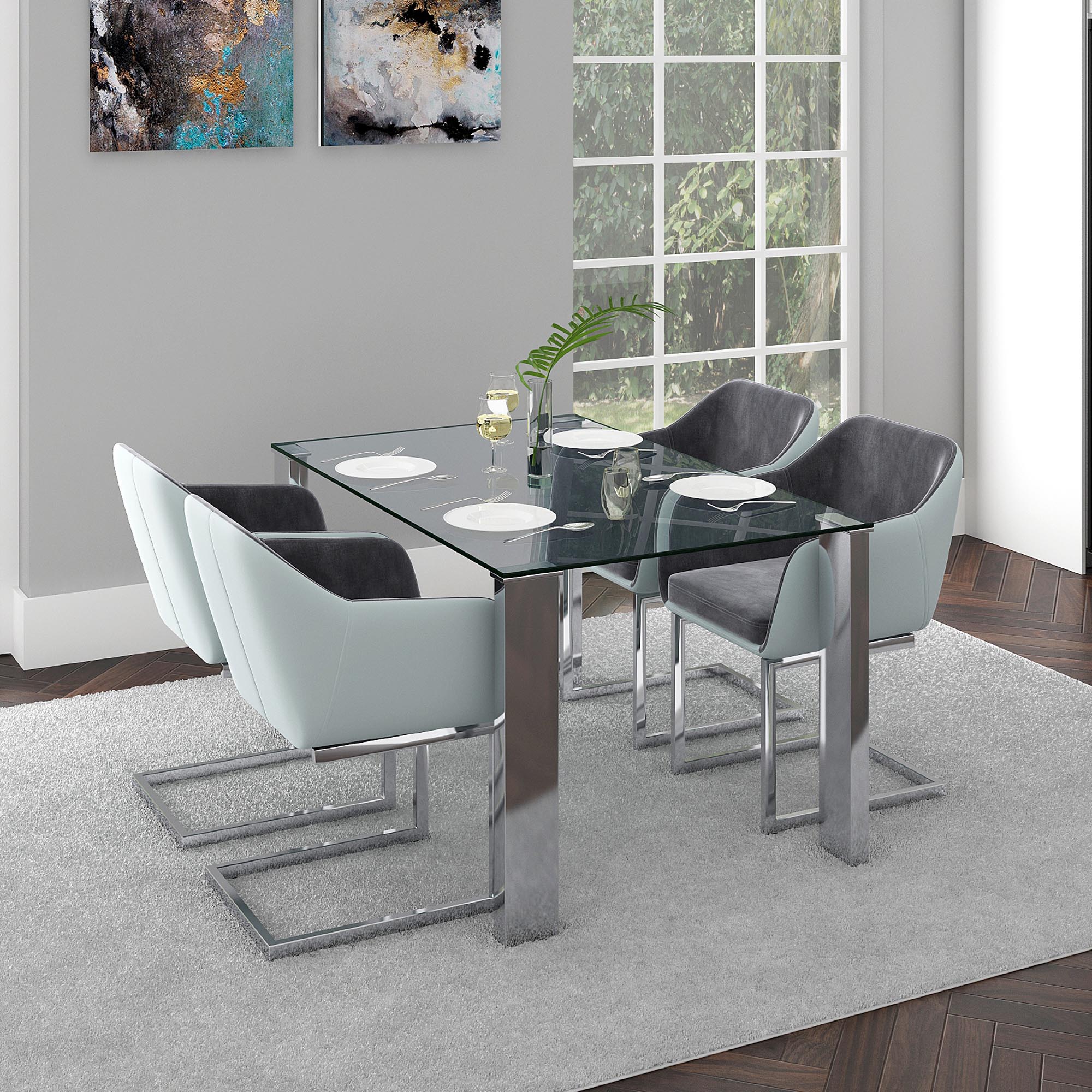 Steel furniture 2024 dining table