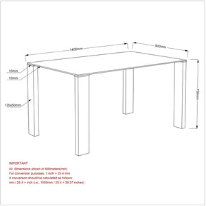 FRANKFURT-DINING TABLE-STAINLESS STEEL - Furniture Depot
