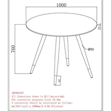 Load image into Gallery viewer, Emery Round Dining Table in White - Furniture Depot