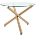 CARMILLA-DINING TABLE-GOLD - Furniture Depot