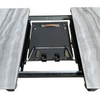 Gavin Dining Table with Extension in Black - Furniture Depot