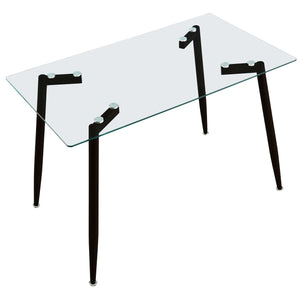 Abbot Rectangular Dining Table in Black - Furniture Depot