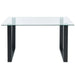 Franco Rectangular Dining Table in Black - Furniture Depot