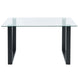 Franco Rectangular Dining Table in Black - Furniture Depot