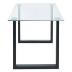 Franco Rectangular Dining Table in Black - Furniture Depot