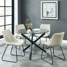 Load image into Gallery viewer, Suzette Round Dining Table in Black - Furniture Depot