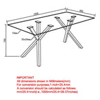 Stark Rectangular Dining Table in Black - Furniture Depot