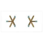 Stark Dining Table in Gold - Furniture Depot