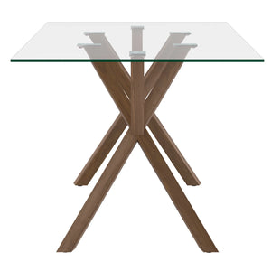 Stark Rectangular Dining Table in Walnut - Furniture Depot