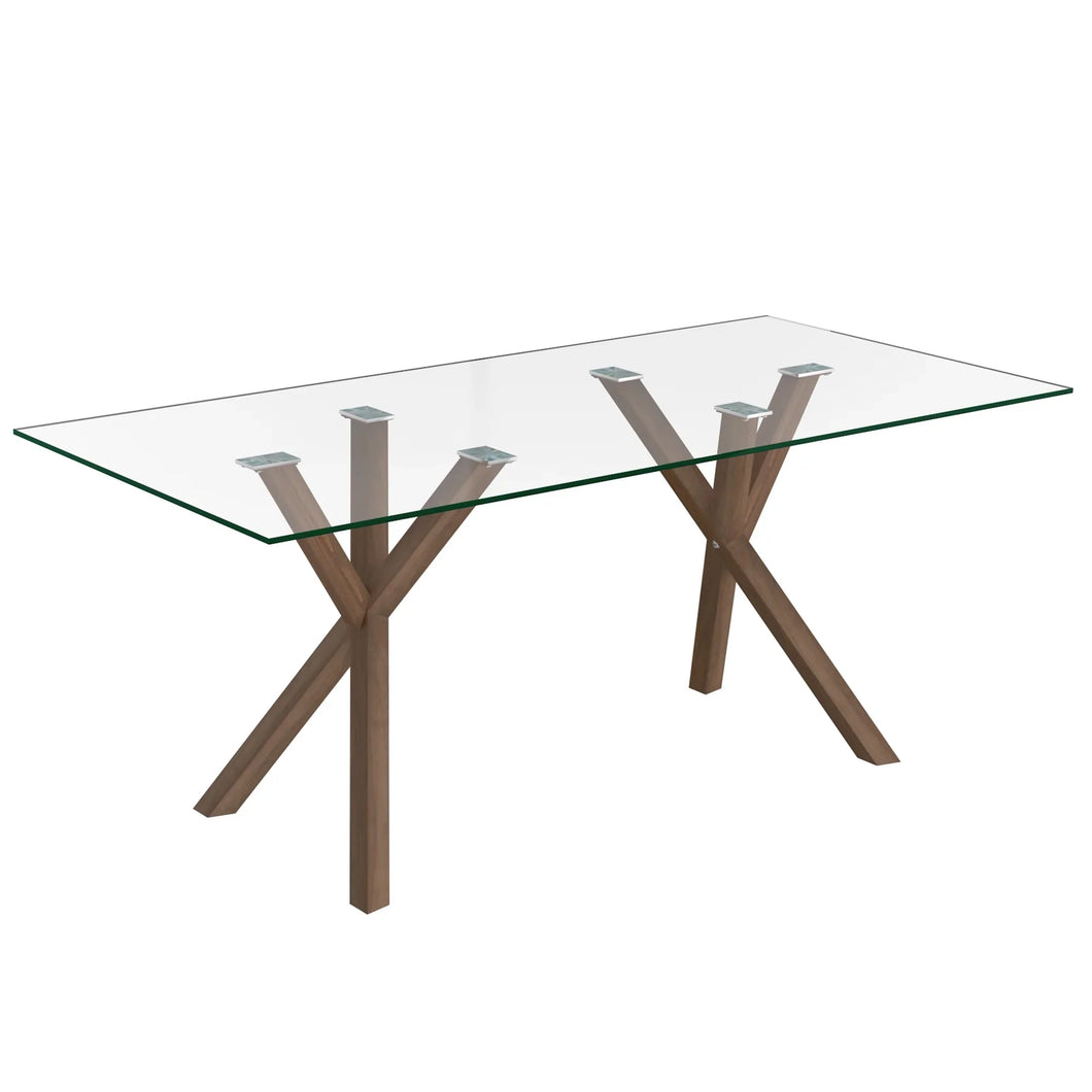 Stark Rectangular Dining Table in Walnut - Furniture Depot