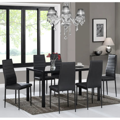 Contra Rectangular Dining Table in Black - Furniture Depot