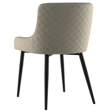 Load image into Gallery viewer, BIANCA-SIDE CHAIR-BEIGE/BLACK LEG (SET OF 2) - Furniture Depot