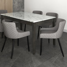 Load image into Gallery viewer, BIANCA-SIDE CHAIR-GREY/BLACK LEG (SET OF 2) - Furniture Depot