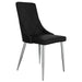 Devo Side Chair, set of 2 in Black - Furniture Depot