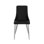 Devo Side Chair, set of 2 in Black - Furniture Depot