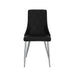 Devo Side Chair, set of 2 in Black - Furniture Depot