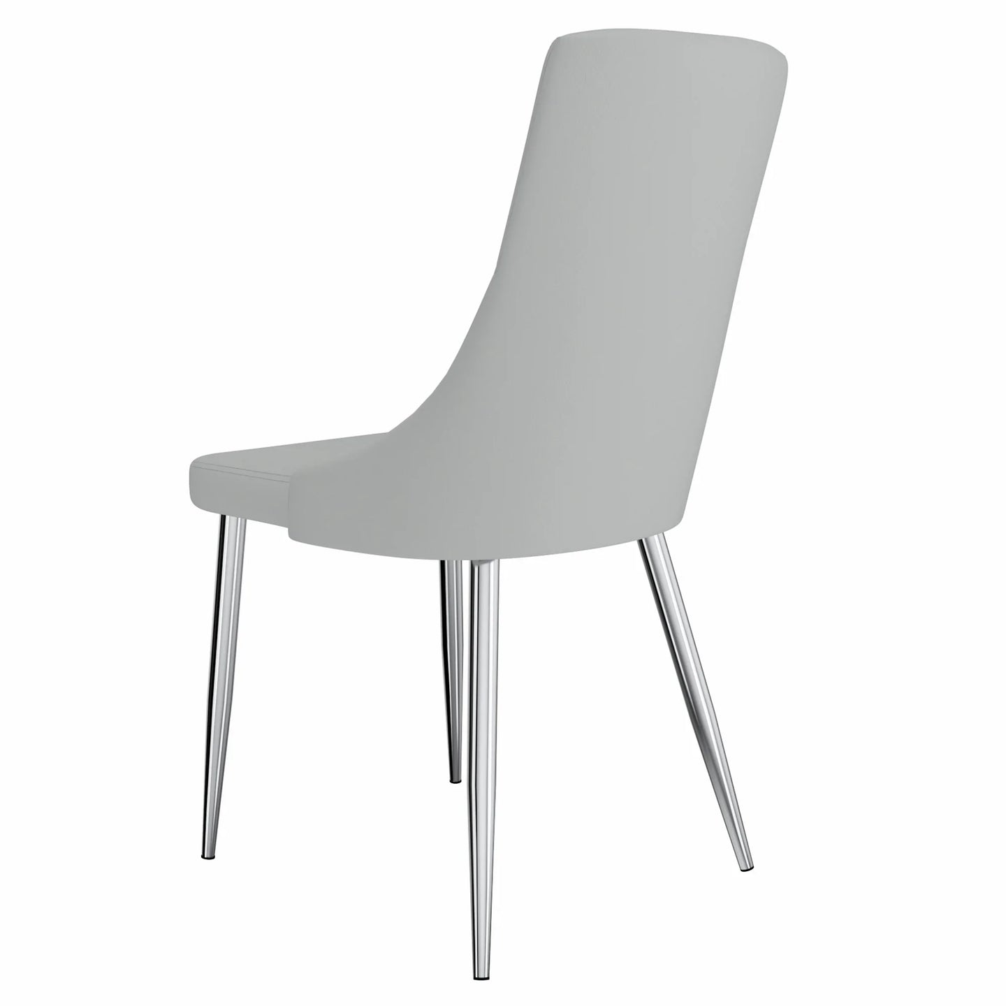 Devo Side Chair, set of 2 in Light Grey - Furniture Depot