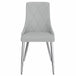 Devo Side Chair, set of 2 in Light Grey - Furniture Depot