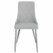 Devo Side Chair, set of 2 in Light Grey - Furniture Depot