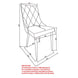 Devo Side Chair, set of 2 in Light Grey - Furniture Depot