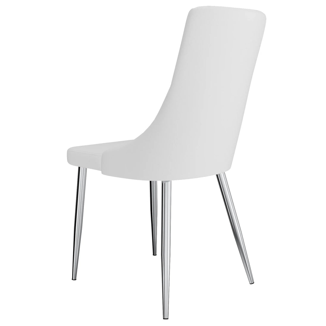 Devo Side Chair, set of 2 in White - Furniture Depot