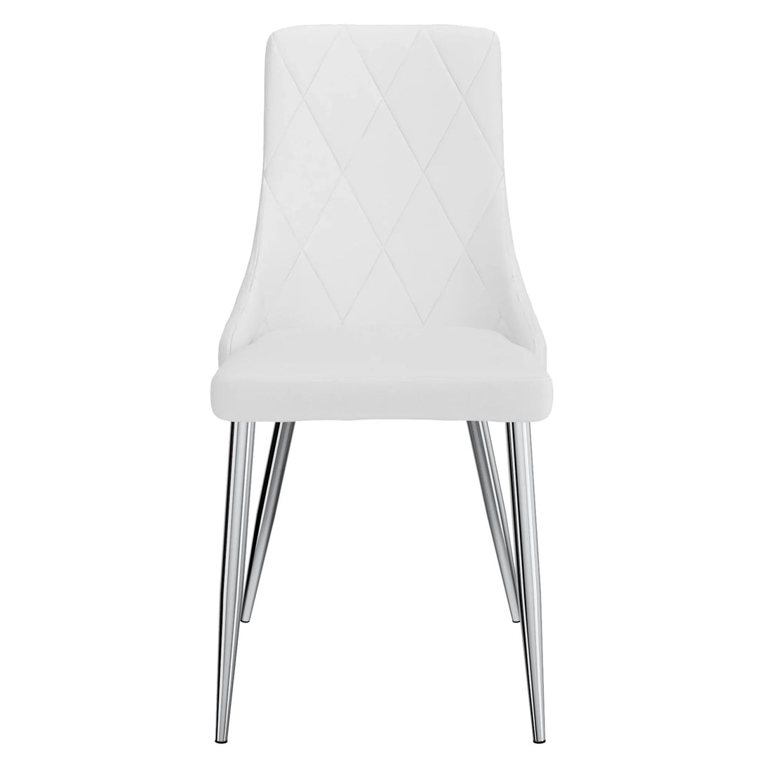 Devo Side Chair, set of 2 in White - Furniture Depot