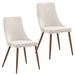 Cora Side Chair, set of 2 in Beige - Furniture Depot