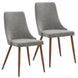 Cora Side Chair, set of 2 in Grey - Furniture Depot