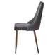 Cora Side Chair, set of 2 in Black Faux Leather - Furniture Depot