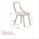 Cora Side Chair, set of 2 in White Faux Leather - Furniture Depot