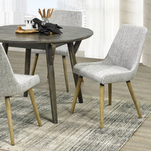 Load image into Gallery viewer, MIA-SIDE CHAIR-LIGHT GREY/GREY LEG (SET OF 2 ) - Furniture Depot