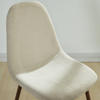 LYNA-SIDE CHAIR-BEIGE SET OF 4 - Furniture Depot