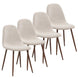 LYNA-SIDE CHAIR-BEIGE SET OF 4 - Furniture Depot