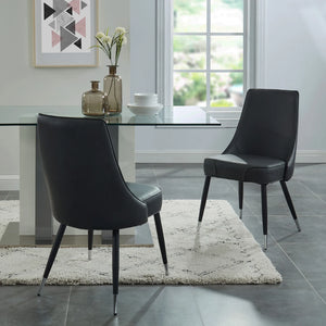 Silvano Side Chair, set of 2 in Vintage Grey - Furniture Depot