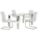 Maxim Side Chair, set of 2 in White - Furniture Depot