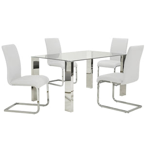 Maxim Side Chair, set of 2 in White - Furniture Depot